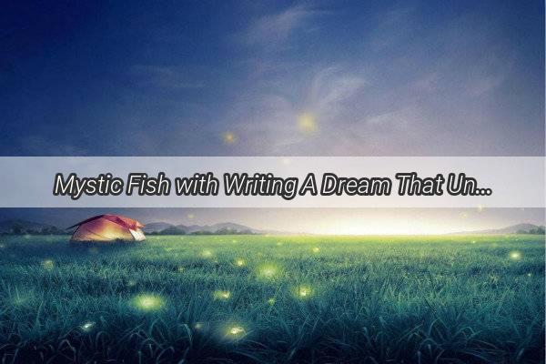 Mystic Fish with Writing A Dream That Unfathoms the Depths of Imagination